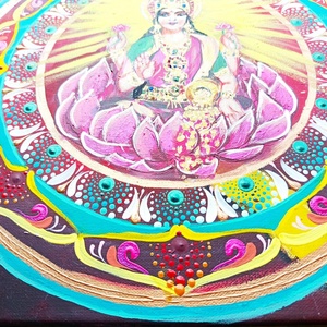 Lakshmi Mandala - művészet - festmény - akril - Meska.hu