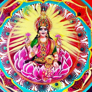 Lakshmi Mandala - művészet - festmény - akril - Meska.hu