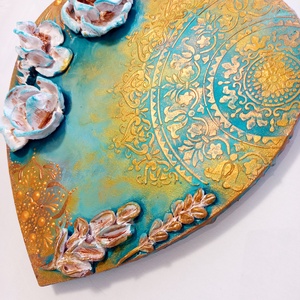 Formázott Virágok harmóniája  - művészet - festmény - festmény vegyes technika - Meska.hu