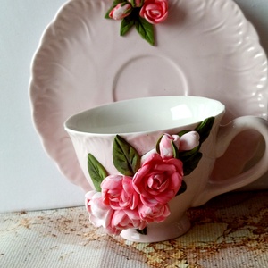 Romantikus elegancia - otthon & életmód - konyhafelszerelés, tálalás - tálalás - bögre & csésze - Meska.hu