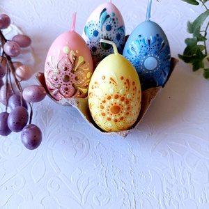 Mandala gyertya tojás  - Meska.hu