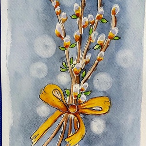 Masnis barka  - művészet - festmény - akvarell - Meska.hu