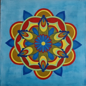 Retro Mandala , Otthon & Lakás, Dekoráció, Spiritualitás, Mandala, Festészet, MESKA