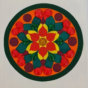Tavasz Mandala  - otthon & lakás - dekoráció - spiritualitás - mandala - Meska.hu