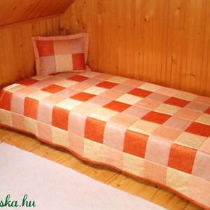 Narancs patchwork ágytakaró -  - Meska.hu