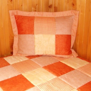 Narancs patchwork ágytakaró -  - Meska.hu