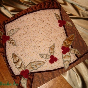 Karácsonyi  terítő,  quilting asztalközép, adventi decor - Meska.hu