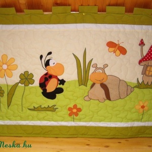 Katicás falvédő gyerekszobába - otthon & életmód - babaszoba, gyerekszoba - Meska.hu