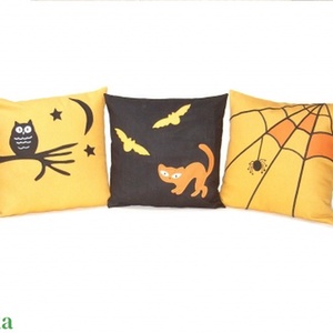 Egyedi díszpárnahuzatok Halloween-ra - otthon & életmód - lakástextil - párna & párnahuzat - Meska.hu