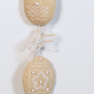 Húsvéti  dekoráció, tyúkanyó, tojások függődísz ajtóra, beltérre - otthon & életmód - dekoráció - fali és függő dekoráció - függődísz - Meska.hu