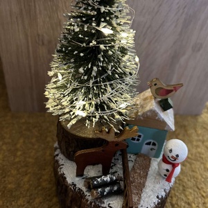 Karácsonyi asztaldísz - karácsony - adventi díszek - adventi asztaldísz - Meska.hu