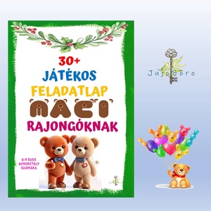 Maci rajongóknak játékos feladatlapok 6-8 éves korosztály számára, Játék & Sport, Készségfejlesztő és Logikai játék, Oktató játékok, Fotó, grafika, rajz, illusztráció, MESKA