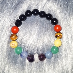 7 csakra ásványkarkötő - Meska.hu