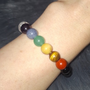 7 csakra ásványkarkötő - ékszer - karkötő - ásványkarkötő - Meska.hu