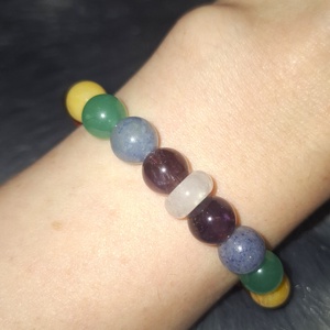 7 csakra ásványkarkötő - ékszer - karkötő - ásványkarkötő - Meska.hu