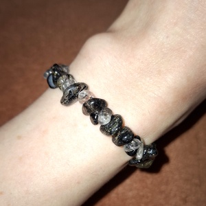 Turmalinkvarc ásványkarkötő - ékszer - karkötő - ásványkarkötő - Meska.hu