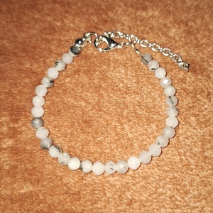 Turmalinkvarc ásványkarkötő, Ékszer, Karkötő, Ásványkarkötő, Ékszerkészítés, Gyöngyfűzés, gyöngyhímzés, MESKA