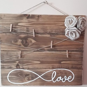 LOVE csipeszes képtartó - Meska.hu