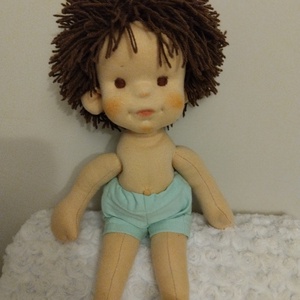 Természetes anyagokból készült baba  - játék & sport - baba & babaház - öltöztethető baba - Meska.hu