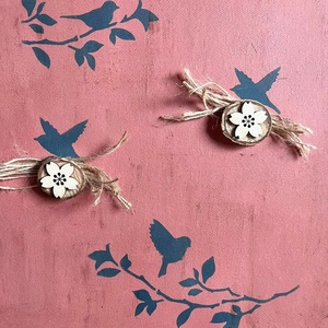 Madárdal feszített vászonkép , Esküvő, Dekoráció, Helyszíni dekor, Festett tárgyak, Mindenmás, MESKA