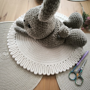 Horgolt nyuszi nyunyóka  - játék & sport - plüssállat & játékfigura - nyuszi - Meska.hu