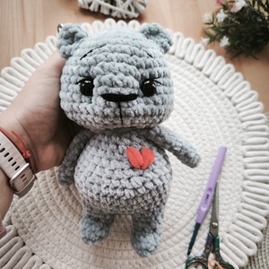 Horgolt maci  - játék & sport - plüssállat & játékfigura - maci - Meska.hu