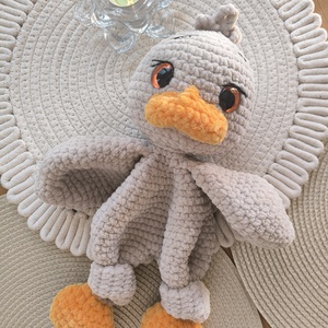 Horgolt kacsa nyunyóka - játék & sport - plüssállat & játékfigura - más figura - Meska.hu