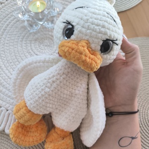 Horgolt kacsa nyunyóka - játék & sport - plüssállat & játékfigura - más figura - Meska.hu