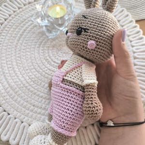 Horgolt nyuszi  - játék & sport - plüssállat & játékfigura - nyuszi - Meska.hu