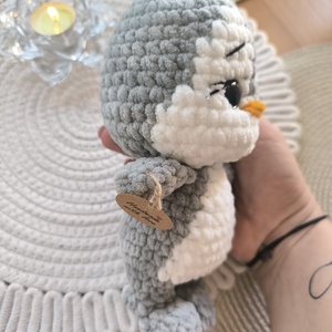 Horgolt pingvin - játék & sport - plüssállat & játékfigura - pingvin - Meska.hu