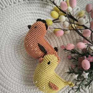 Horgolt tyúkok - Meska.hu