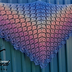 Alkony - egyedi horgolt vállkendő - ruha & divat - sál, sapka, kendő - vállkendő - Meska.hu