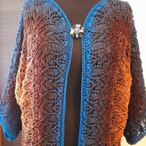 Virágos Hexi Kardigán - ruha & divat - női ruha - pulóver - Meska.hu