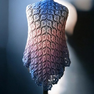 Alkonyat - egyedi horgolt vállkendő - ruha & divat - sál, sapka, kendő - vállkendő - Meska.hu