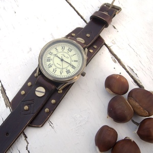 Férfi, női bronz karóra, Retro stílus, Kézműves óra nőknek és férfiaknak -  - Meska.hu