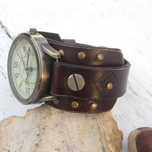 Férfi, női bronz karóra, Retro stílus, Kézműves óra nőknek és férfiaknak -  - Meska.hu