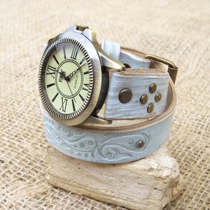 Női Karóra indiai motívummal, Különleges órakarkötő, Ékszeróra, Karkötőóra - ékszer - karóra és ékszeróra - karóra - Meska.hu