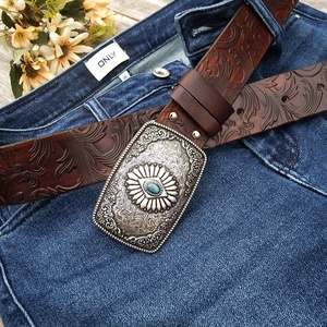 Férfi/Női western öv, Uniszex Olasz marhabőr kézműves öv - ruha & divat - öv & övcsat - öv - Meska.hu