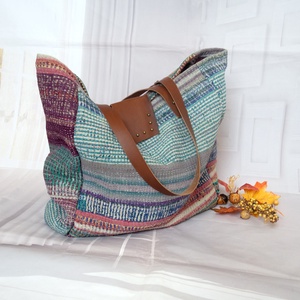 Indiai kantha táska, Nagy pakolós táska, Utitáska, Shopper - táska & tok - kézitáska & válltáska - nagy pakolós táska - Meska.hu