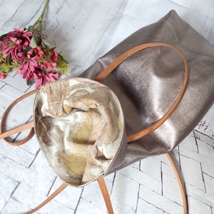 Borjúbőr halvány rose gold színű keresztpántos vagy kézitáska - táska & tok - kézitáska & válltáska - vállon átvethető táska - Meska.hu
