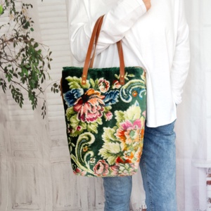 Bársony szőnyegtáska - táska & tok - kézitáska & válltáska - vállon átvethető táska - Meska.hu