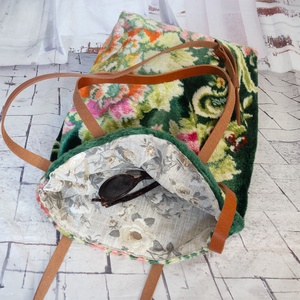 Bársony szőnyegtáska - táska & tok - kézitáska & válltáska - vállon átvethető táska - Meska.hu