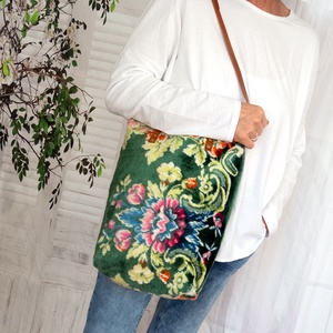 Bársony szőnyegtáska - táska & tok - kézitáska & válltáska - vállon átvethető táska - Meska.hu