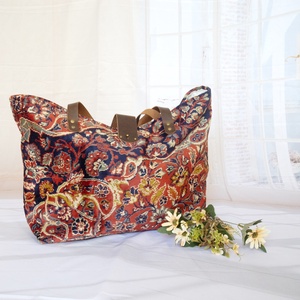 Nagy méretű perzsa mintás szőnyegtáska, Egzotikus bársony szőnyegtáska - táska & tok - kézitáska & válltáska - nagy pakolós táska - Meska.hu