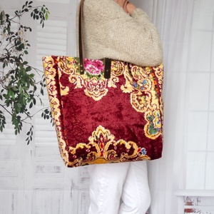 Nagy méretű szőnyegtáska válltáska - Meska.hu