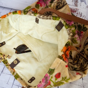 Bársony szőnyegtáska, Barokk stílusú szőnyegtáska, Barokk stílusú szőnyeg válltáska, Puha és bársonyos szőnyegtáska - táska & tok - kézitáska & válltáska - nagy pakolós táska - Meska.hu