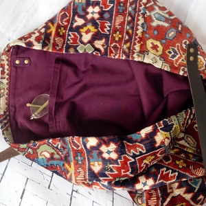 Nagy méretű perzsa mintás szőnyegtáska, Puha bársonyos, strapabíró - táska & tok - kézitáska & válltáska - nagy pakolós táska - Meska.hu