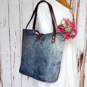 Farmer hatású olasz marhabőr pakolós táska - táska & tok - kézitáska & válltáska - nagy pakolós táska - Meska.hu