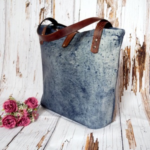 Farmer hatású olasz marhabőr pakolós táska - táska & tok - kézitáska & válltáska - nagy pakolós táska - Meska.hu