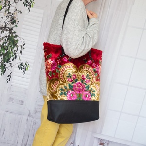 Nagy méretű olasz barokk szőnyegtáska, Táska & Tok, Kézitáska & válltáska, Nagy pakolós táska, Bőrművesség, Varrás, MESKA